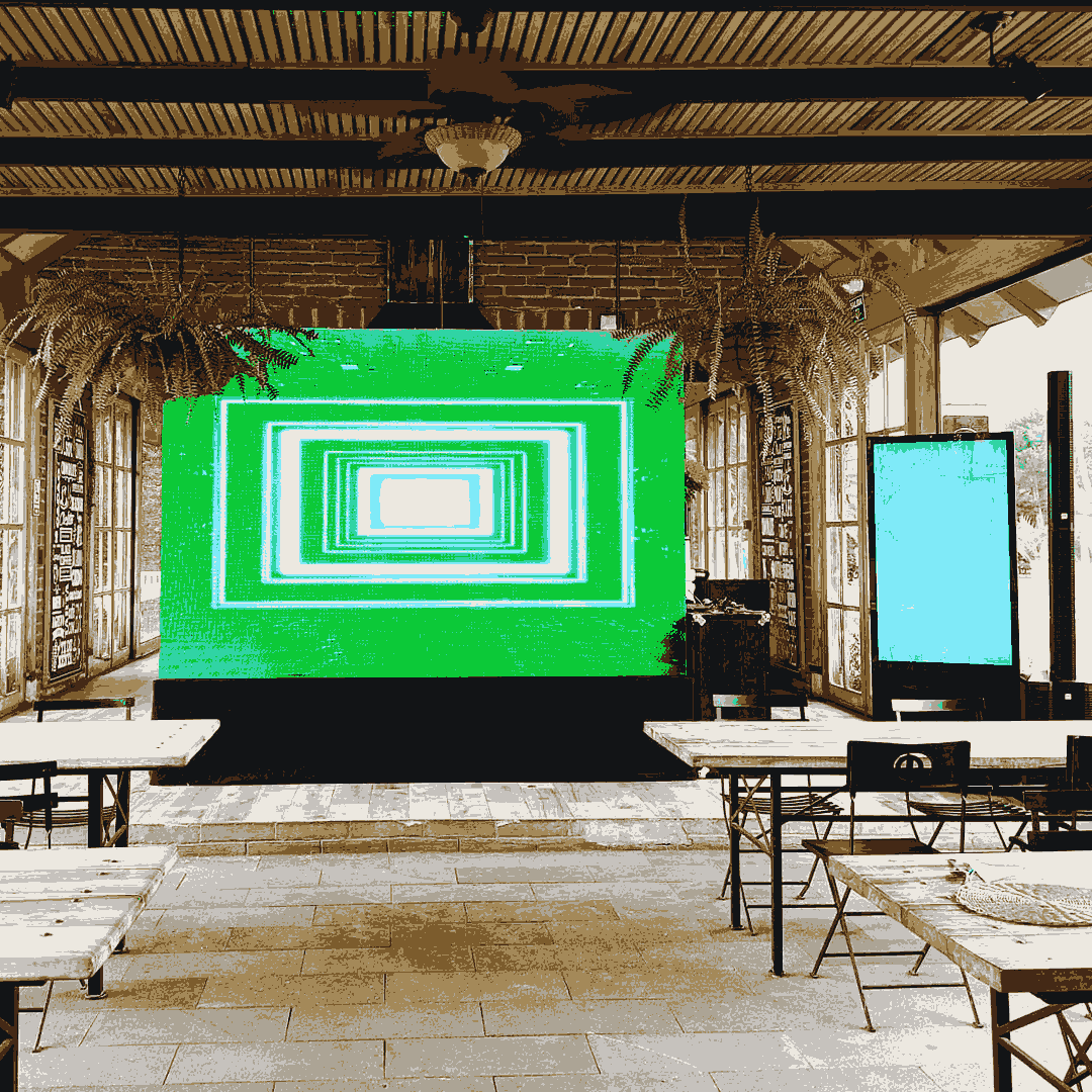 Pantalla LED, totem touch y parlante